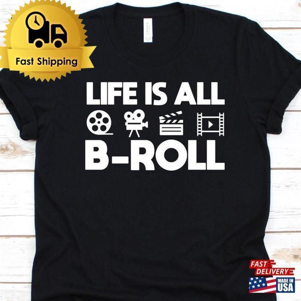 Life Is All B Roll Retro Movie Filmmaker Gift Classic T-Shirt